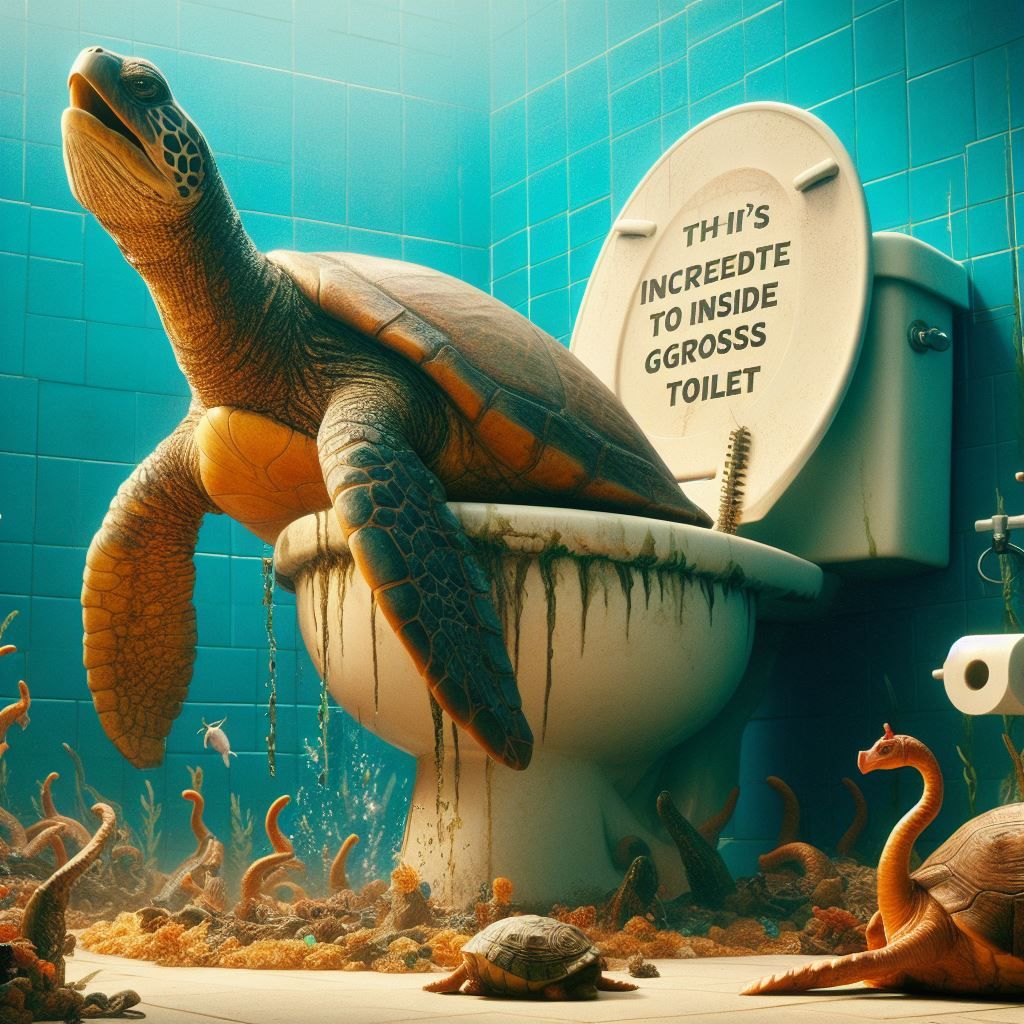 turtle toilet surprise