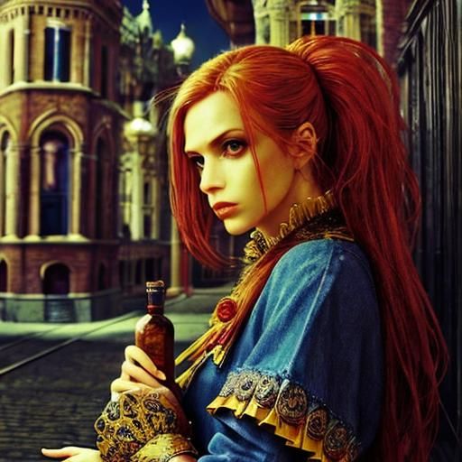wise, emo, hippie, tattoo, elegant, photorealistic, realisti...