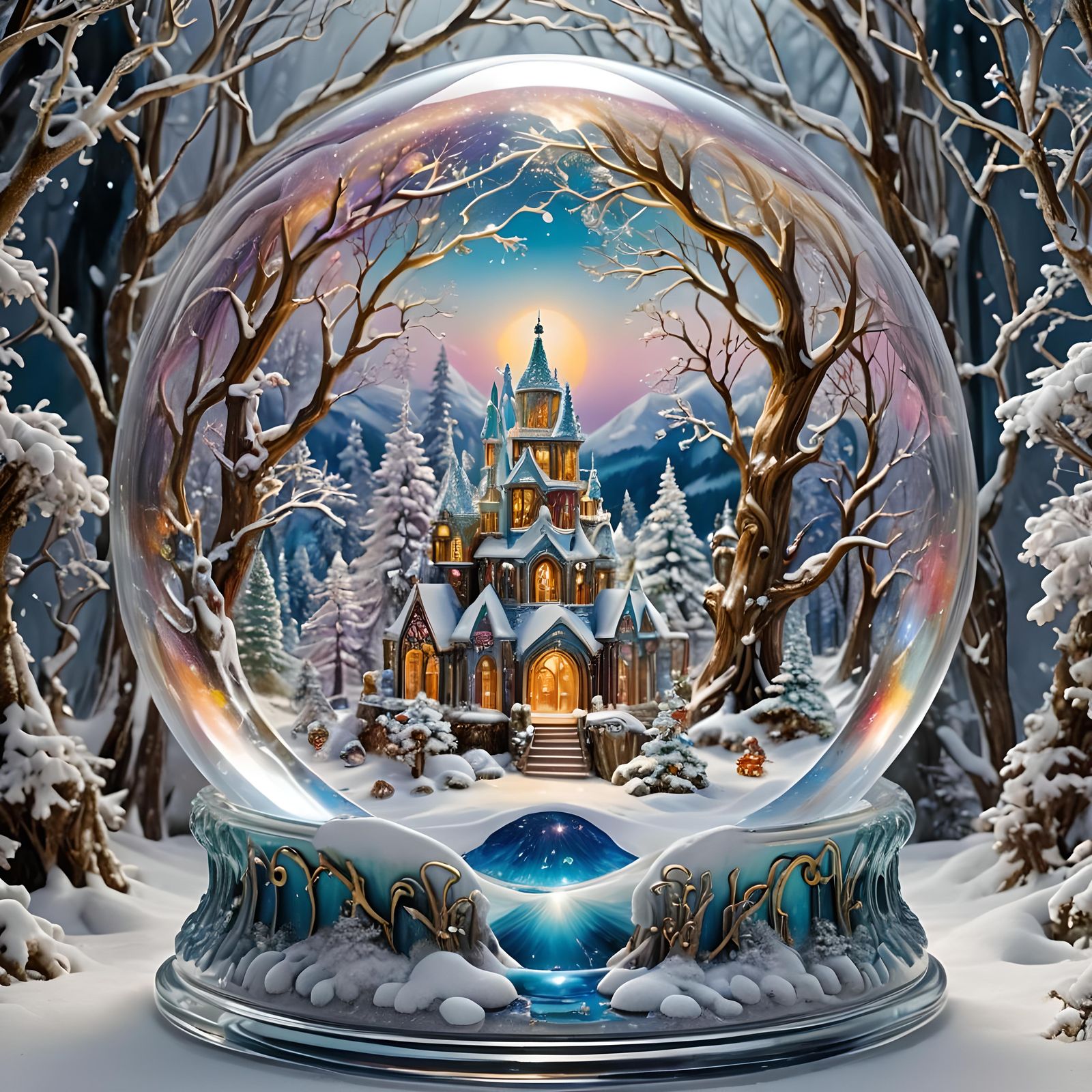 Winter Snow Globe