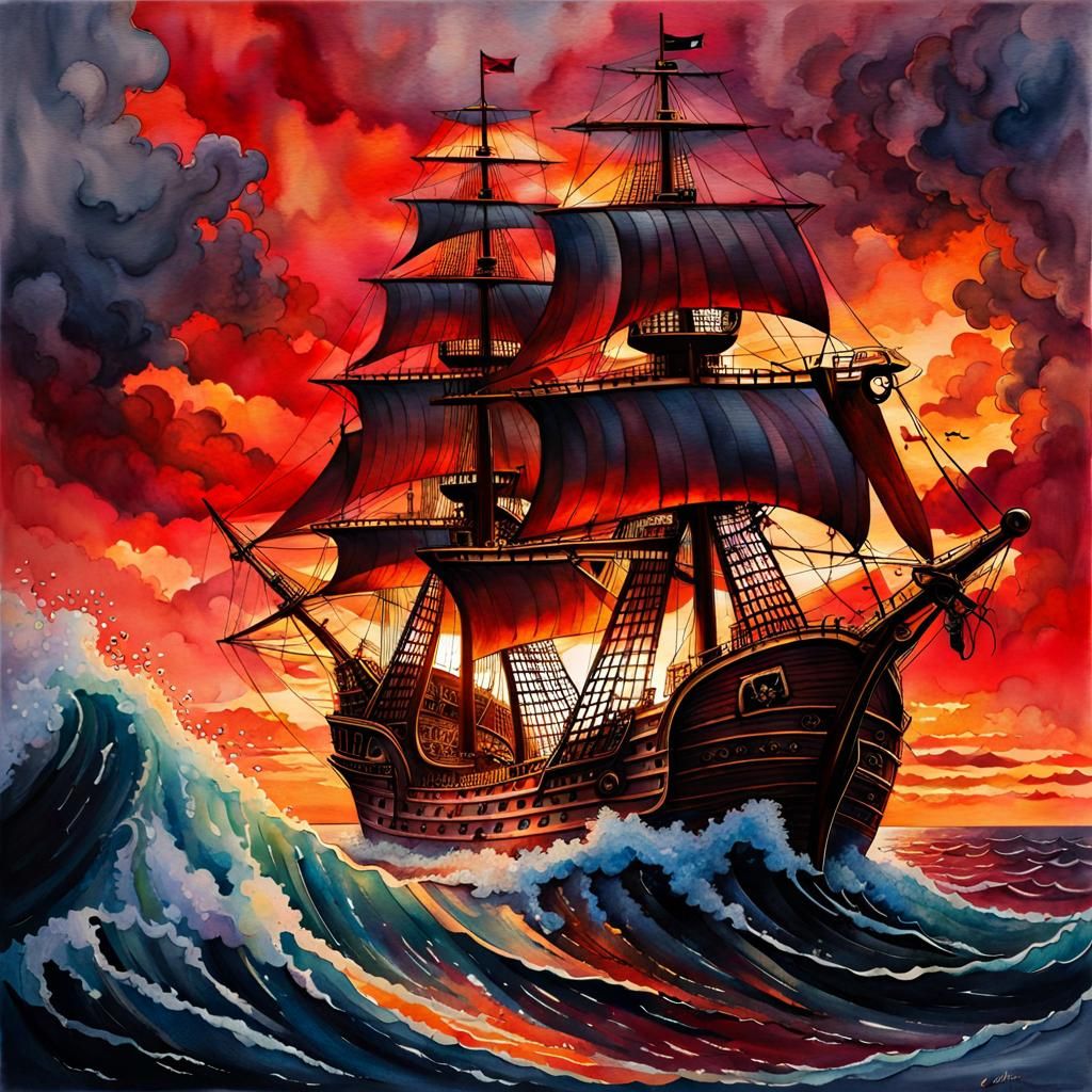 pirate ship  by @Nemo