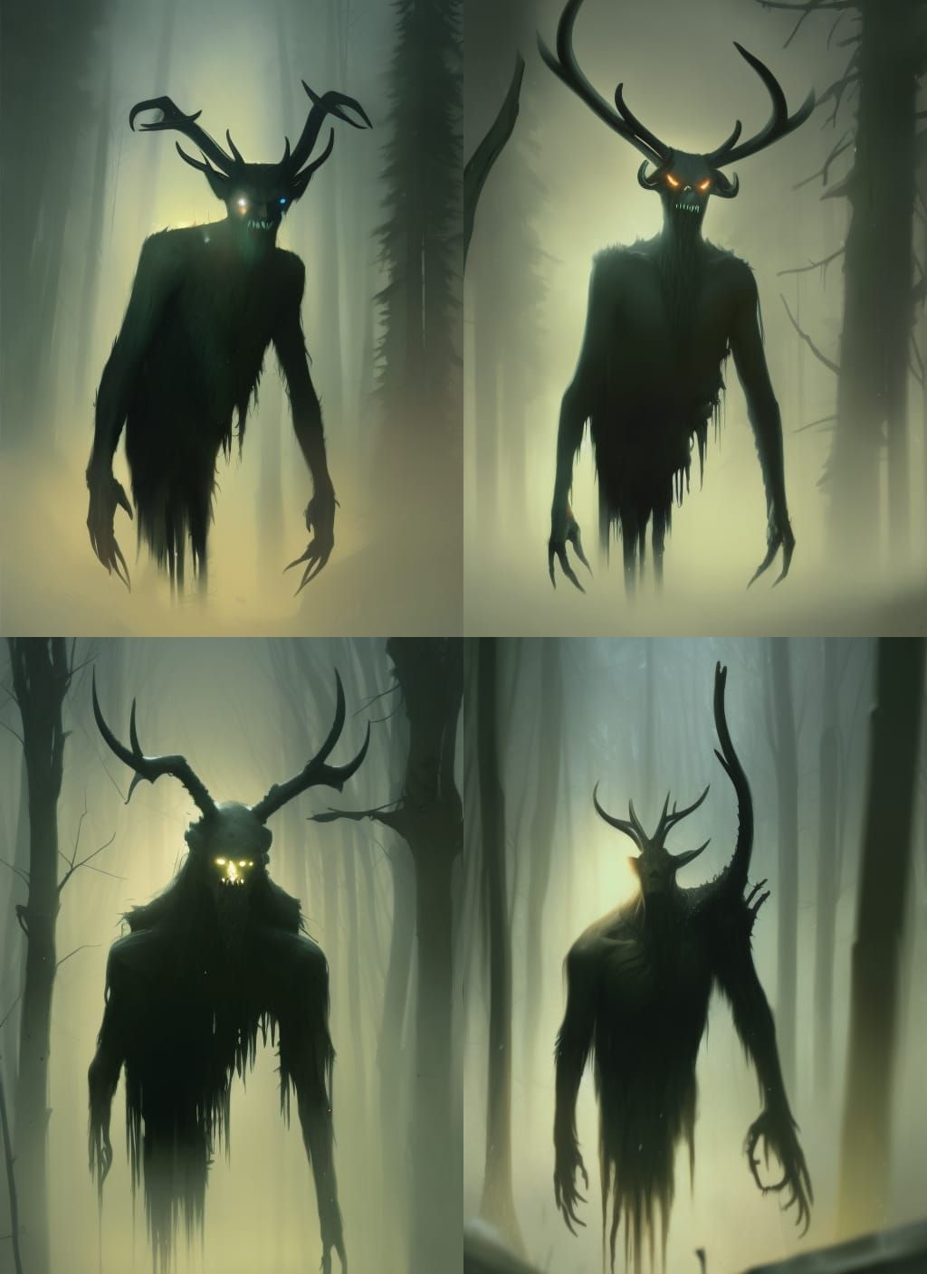 Wendigo, Eldritch trending on Artstation by Greg Rutkowski