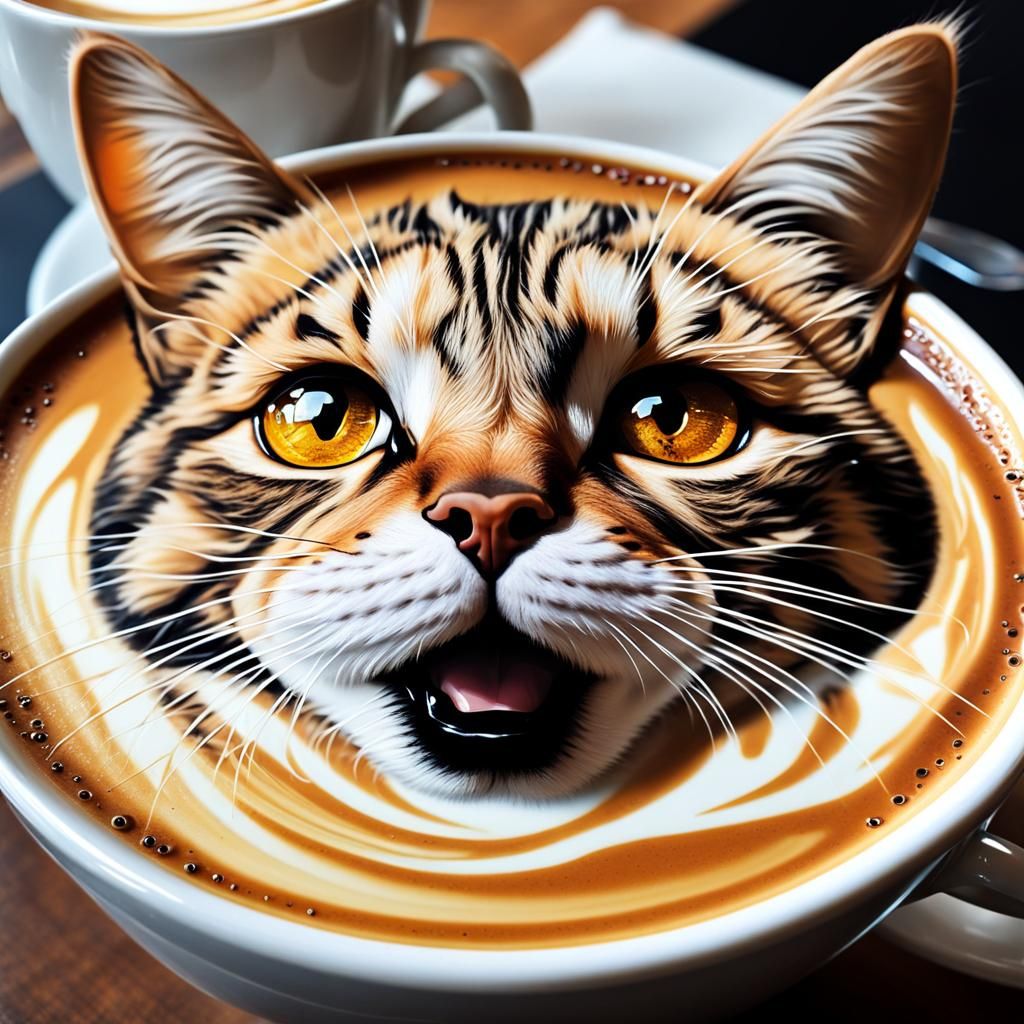 So yeah, then there's this Latte Cat!