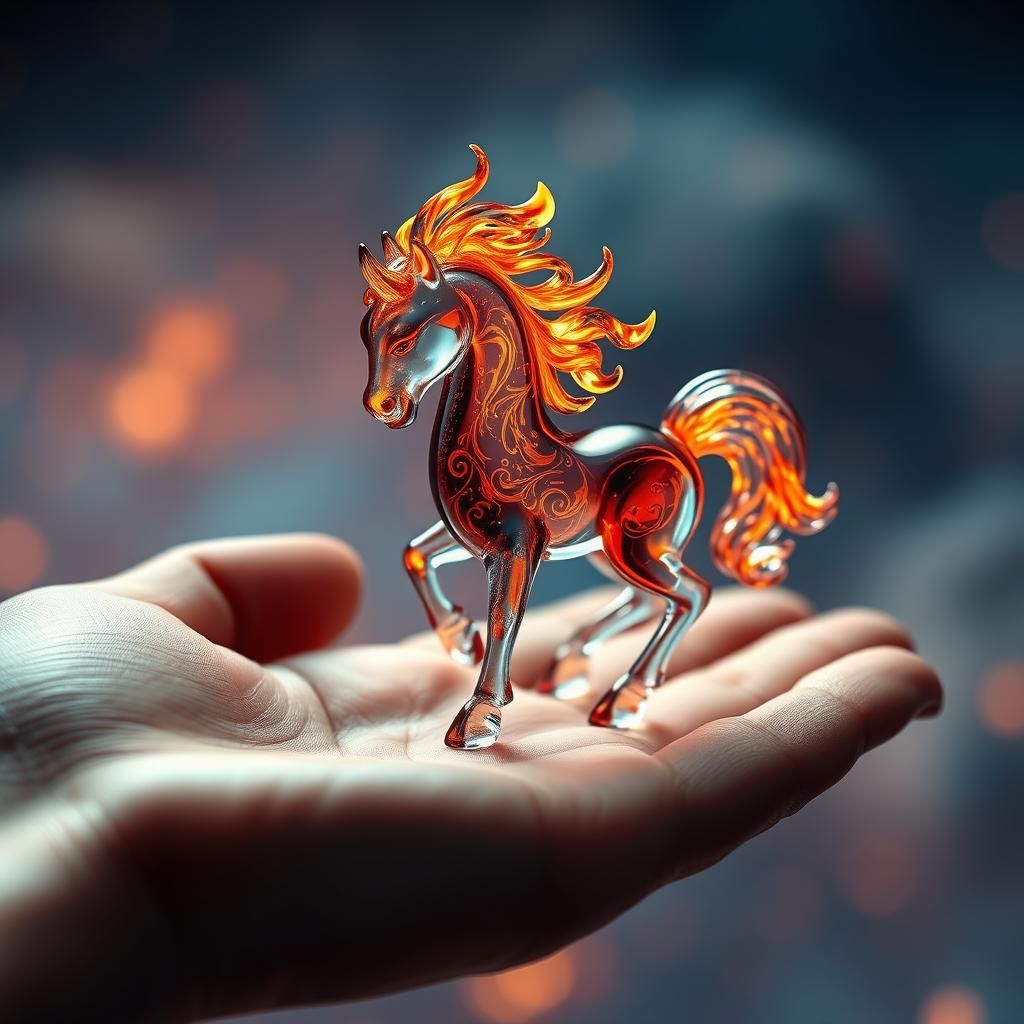 Glass fire mare  by @Freckles667