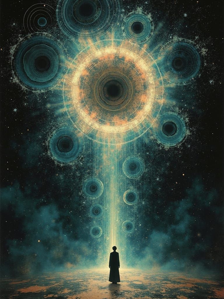 Surreal Abstract: Fluid Forms in Translucent Space