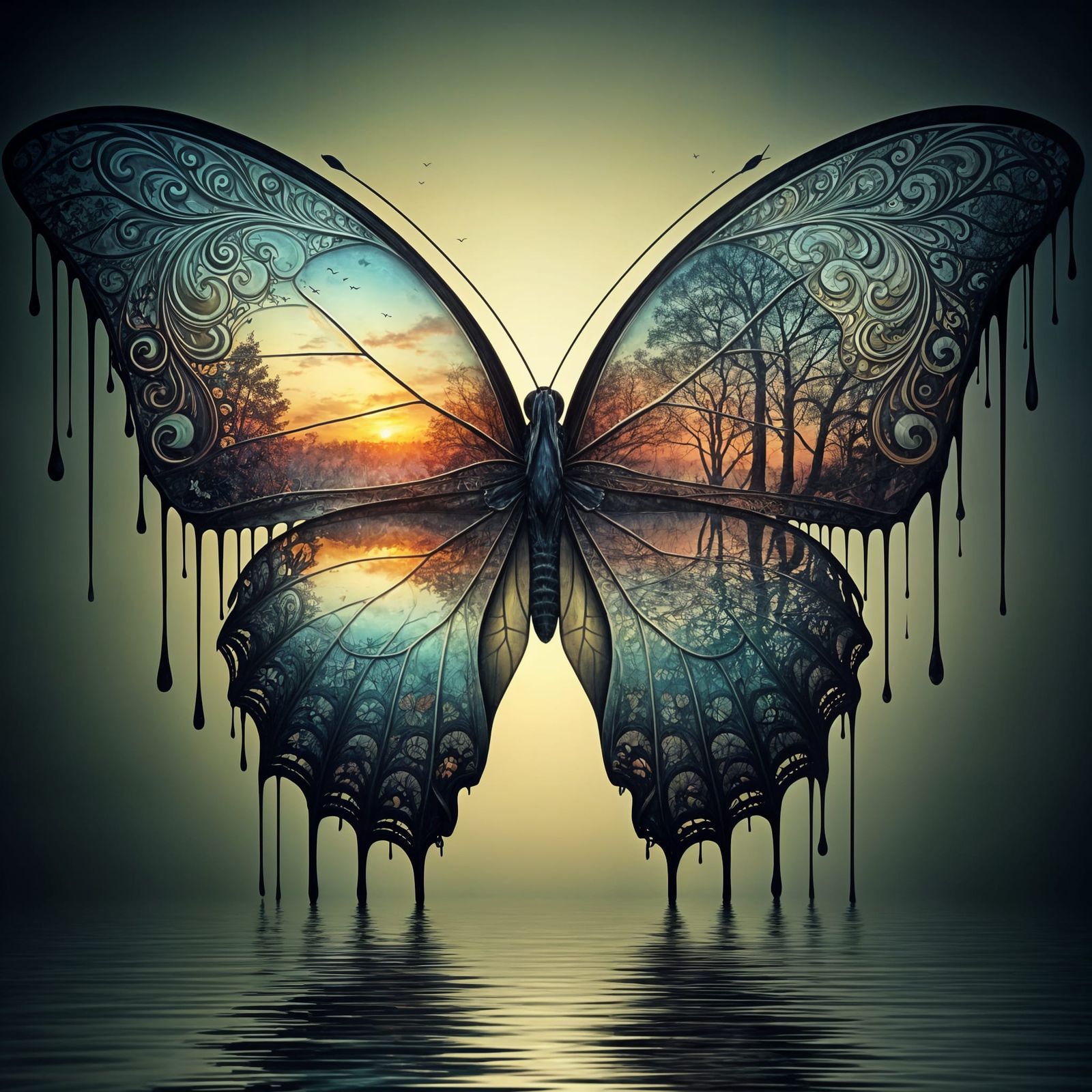Sunset Butterfly  by @Brady Robertson