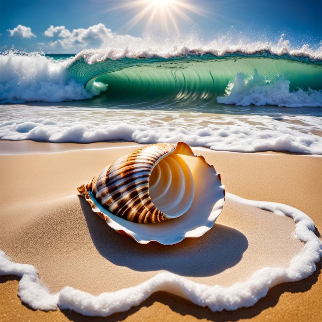 Waves bring (wavy) ocean treasures  by @Lilsilverfish