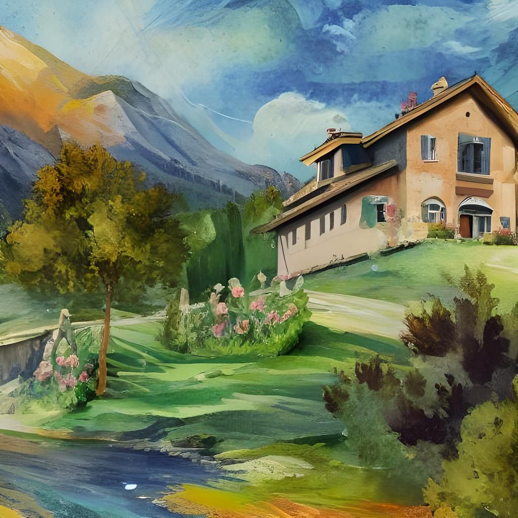 A house on a hill