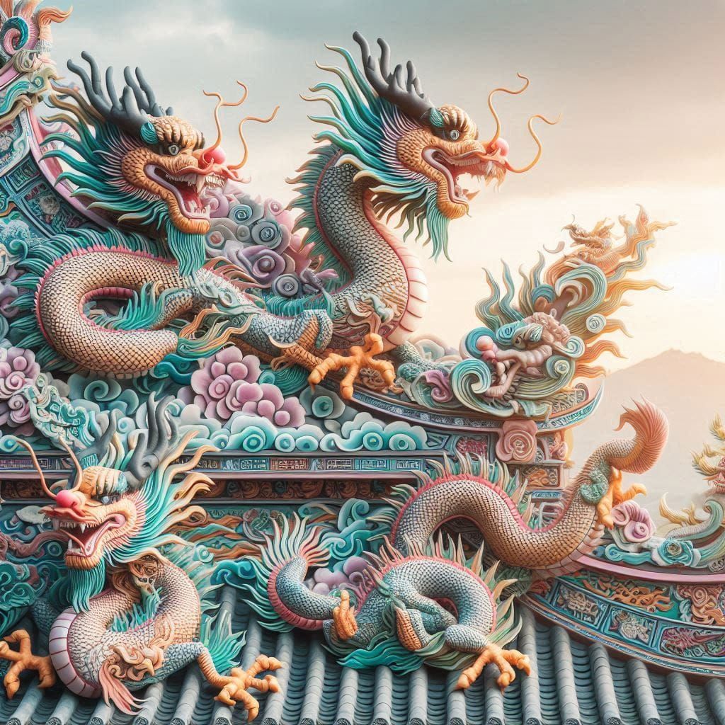 The Azure dragon of good harvest