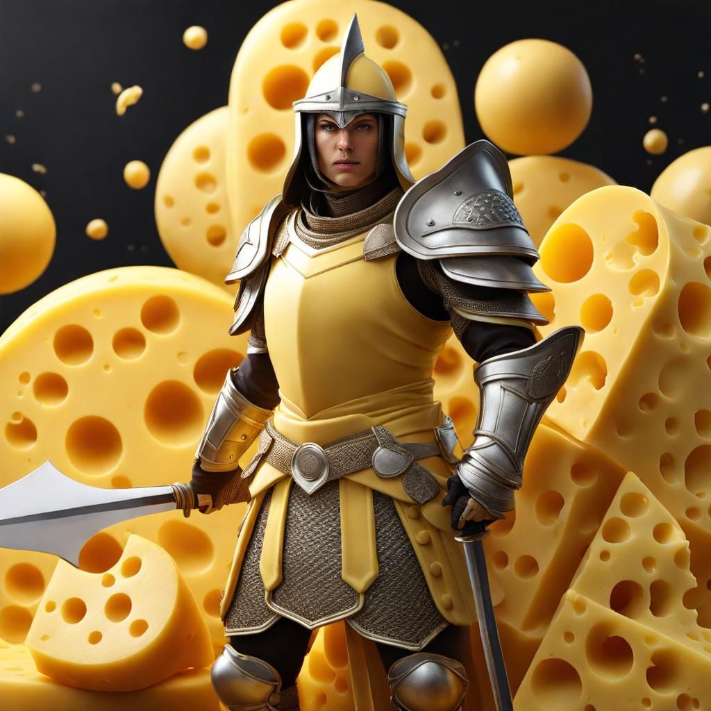 Cheese Warrior AI Generated Artwork NightCafe Creator
