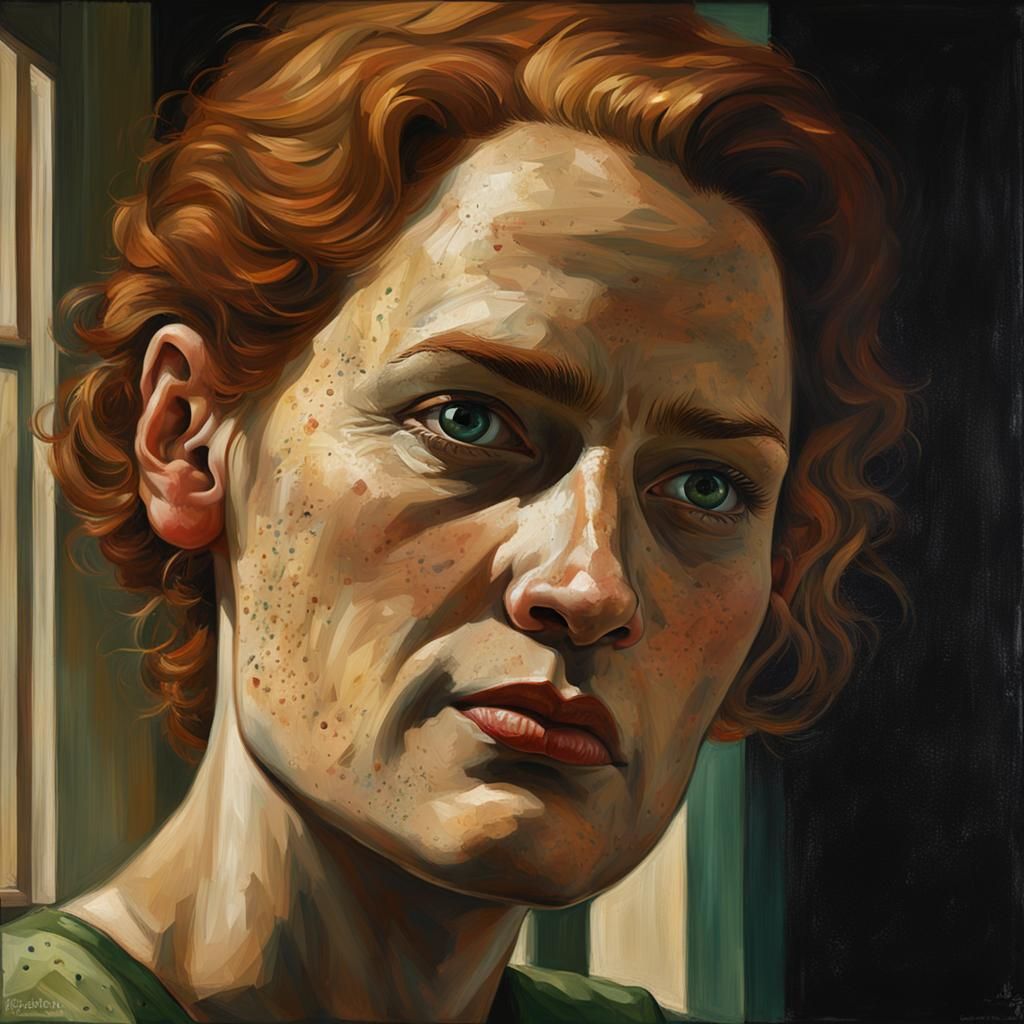 Natural Beauty: Woman's Portrait in Renaissance Style