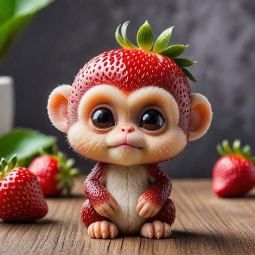 🍓Cute Strawberry Monkey🍓
