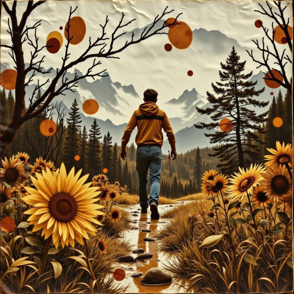 <lora:NC Coffee Stain:1.0> coughie mountains