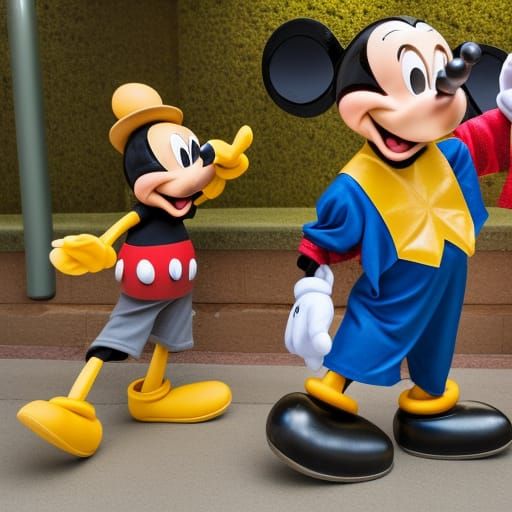 Mickey Mouse and Goofy interrogates Jesus using the bad cop/...
