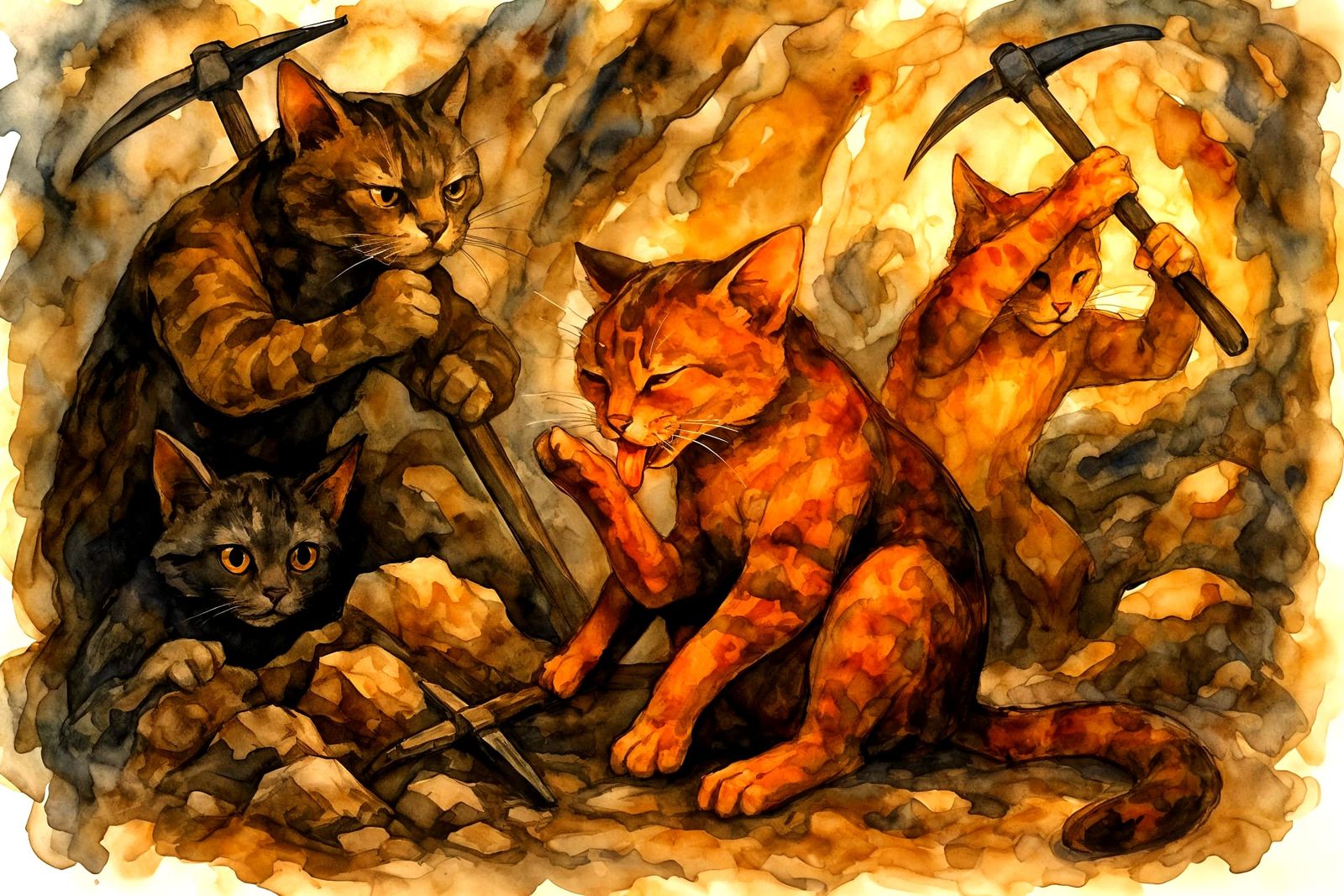 The Somewhat Devoted Cat Miners of Dunadoo