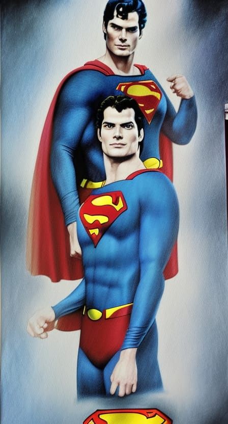 Attempt at hybridizing Henry Cavill and Christopher Reeve - AI ...