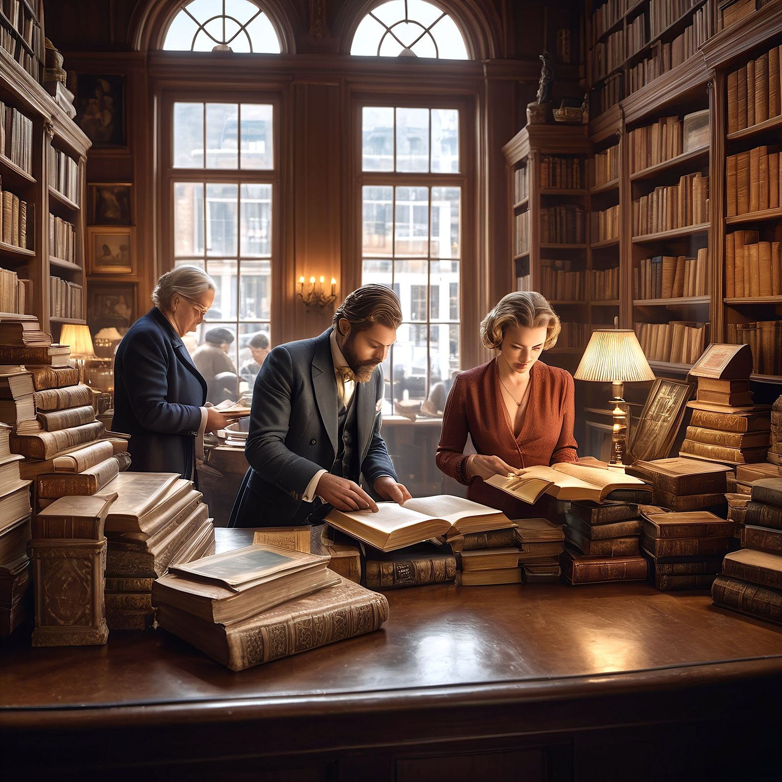 302 – ...many customers, most of them refined antique dealers or librarians, came to the shop in the flesh, to search fo...