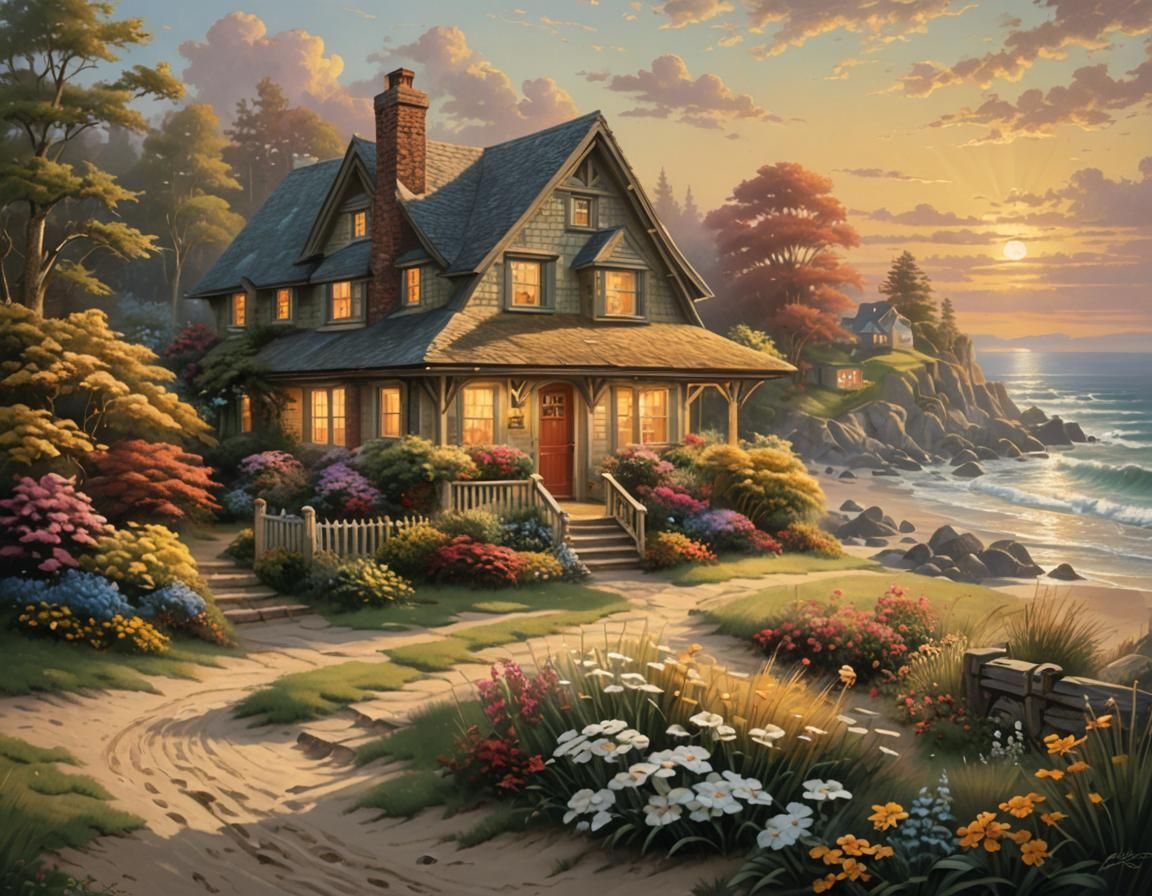 A house on the beach  by @Missysmom