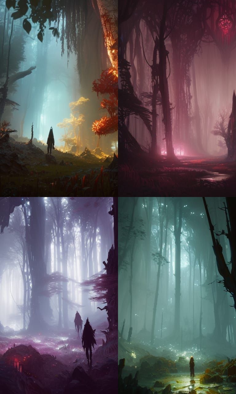 Crystal forests