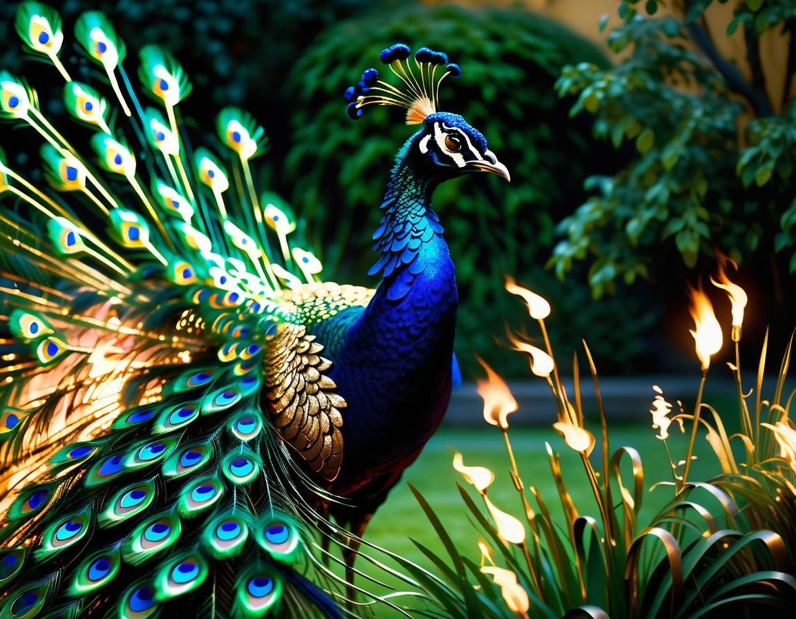 Fire gold peacock 9