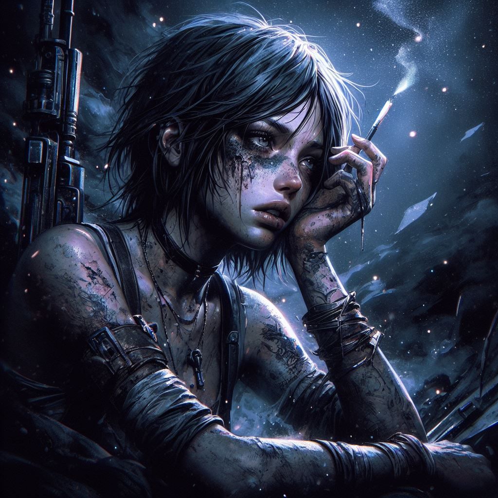 Made a prison out of my mind, watch life as it goes by Battle-scarred, my own worst enemy