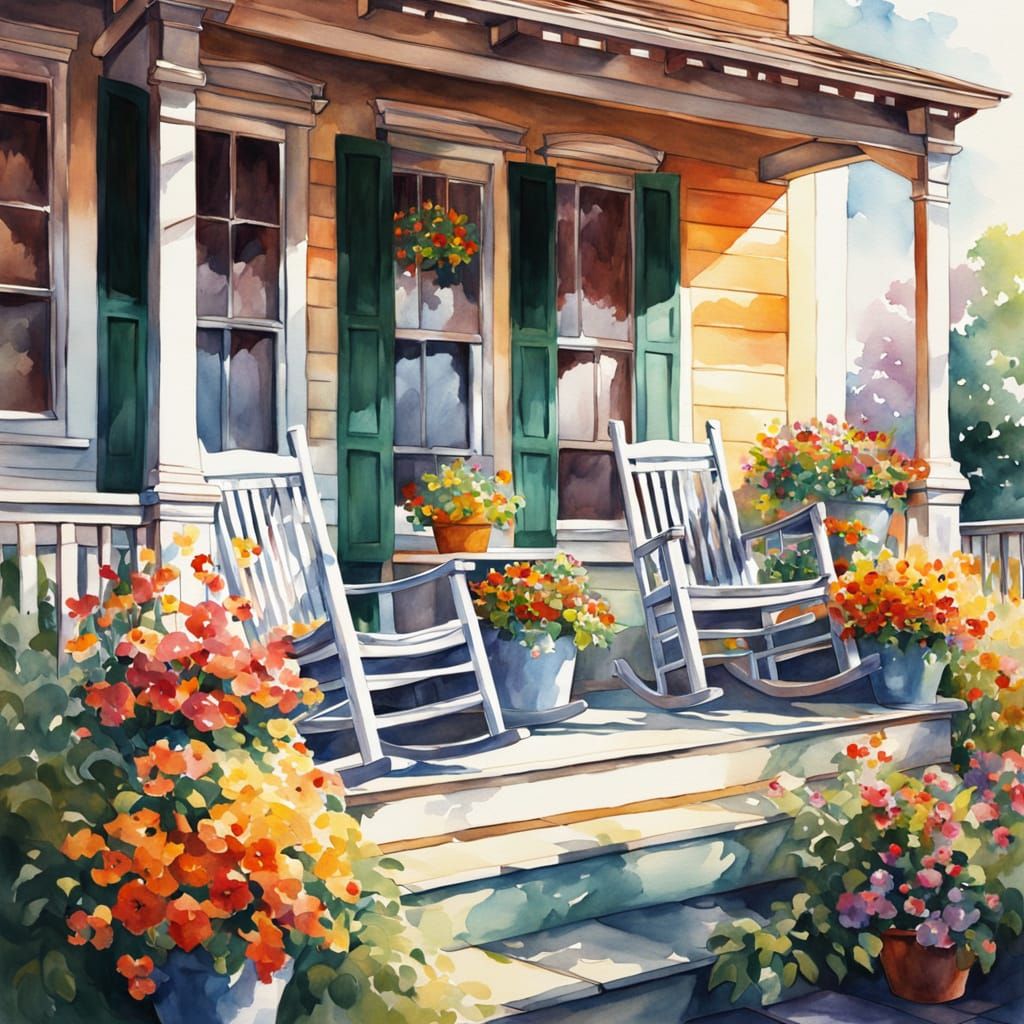 Porch  With Rockers
