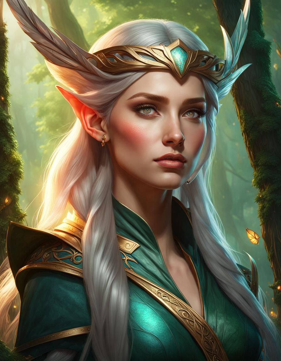 Elven Queen - AI Generated Artwork - NightCafe Creator