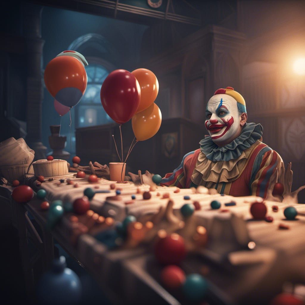 Clowny clown - AI Generated Artwork - NightCafe Creator