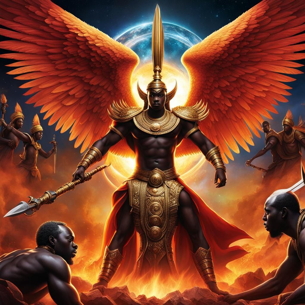Imagine a terrifying clash in a dreamlike realm where Ghanai...
