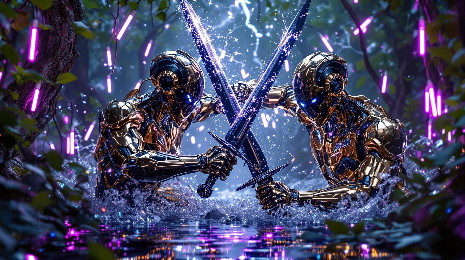 Android Melee: Battle in the Techno Swamp