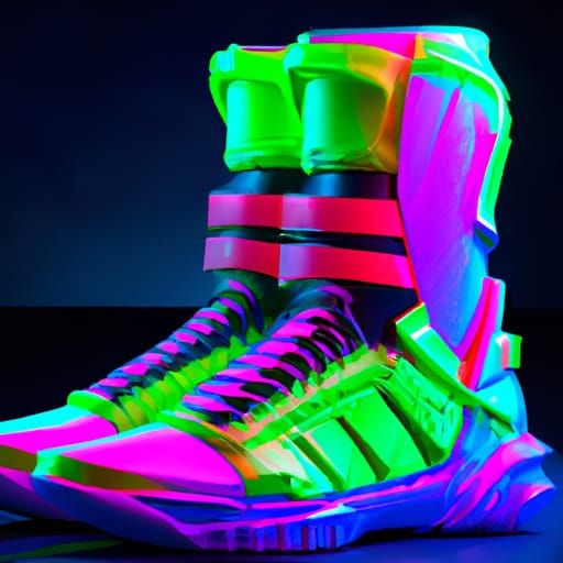 Side view leather boots futuristic army