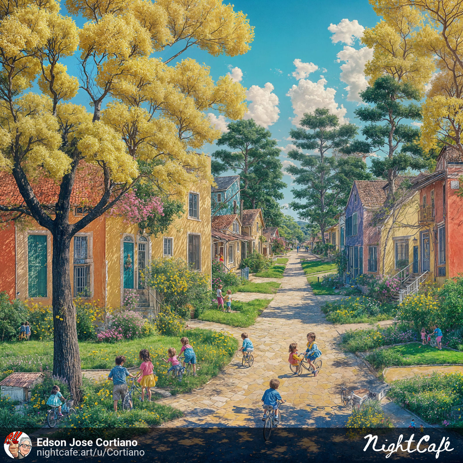 A vibrant and idyllic neighborhood