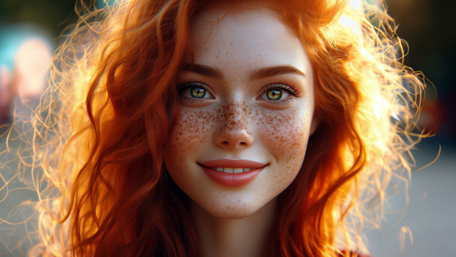 freckled girl