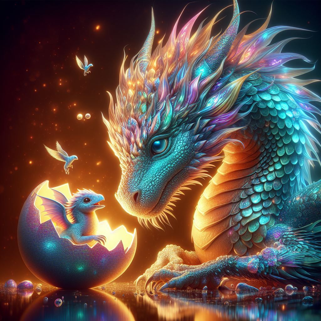 A tender moment.  by @Mezza