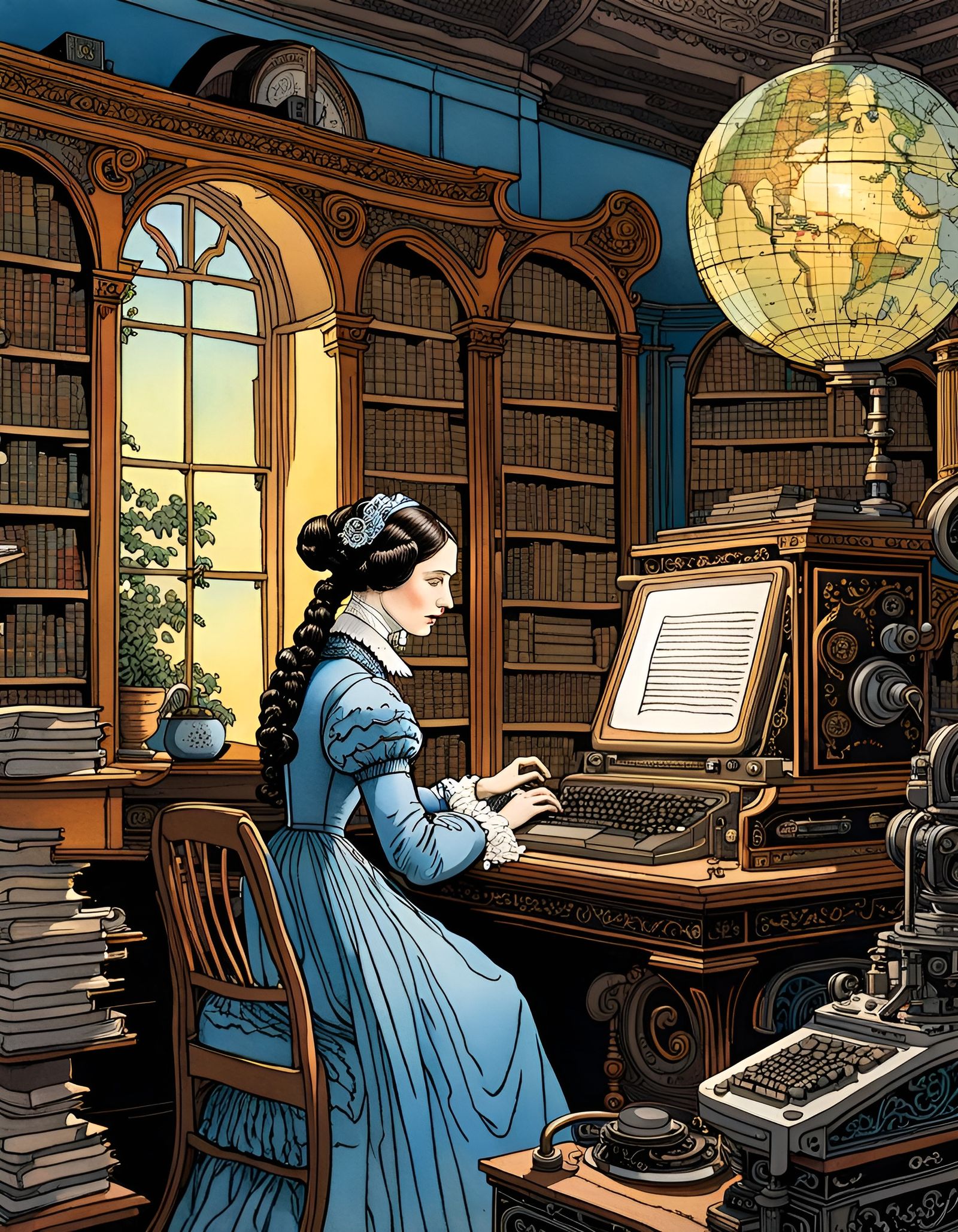 Ada Lovelace, The World's First Programmer (SDXL 1.0 Version...