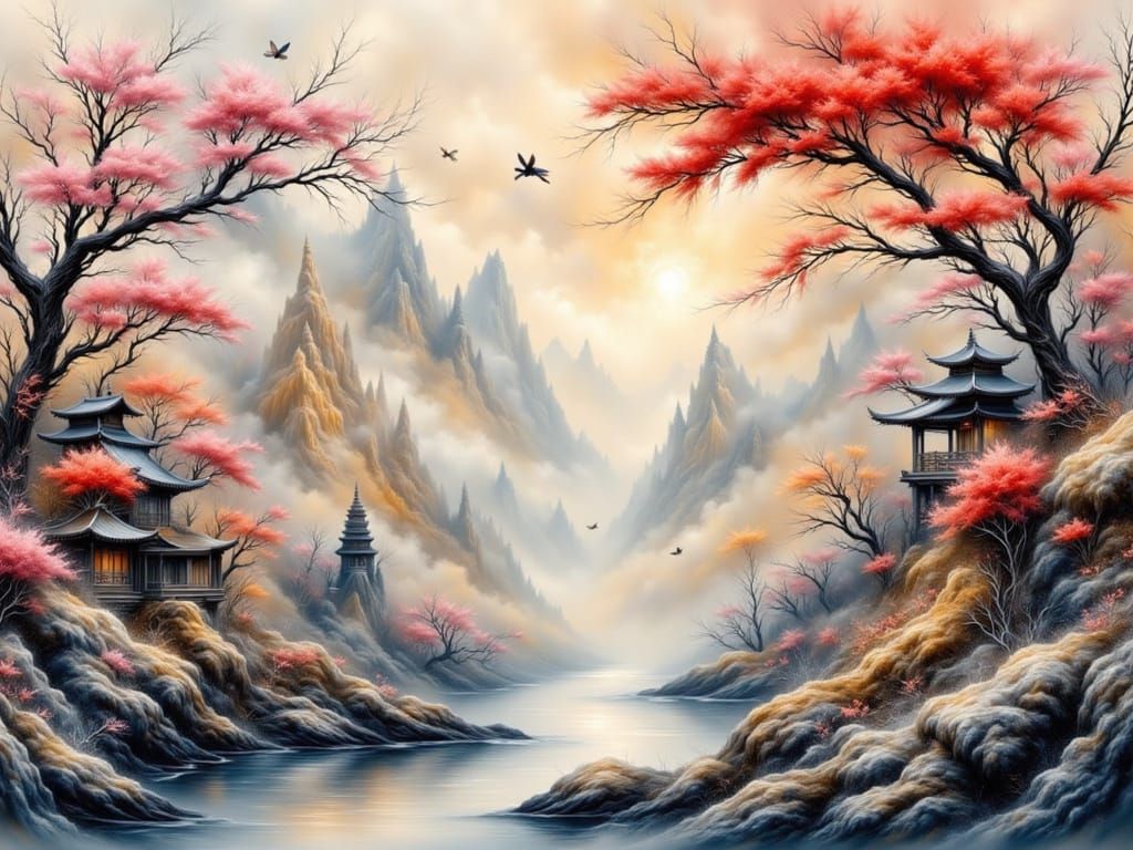 <lora:Abstract Oriental:1.0>