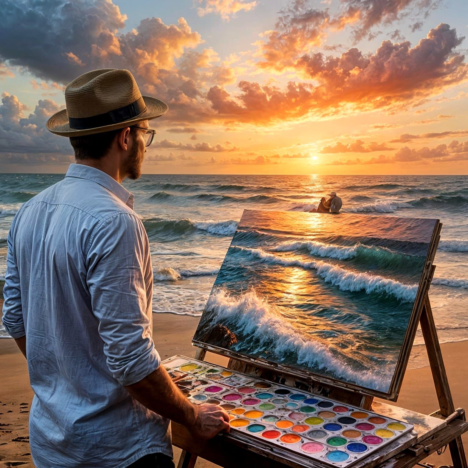 Artist at work  by @photon