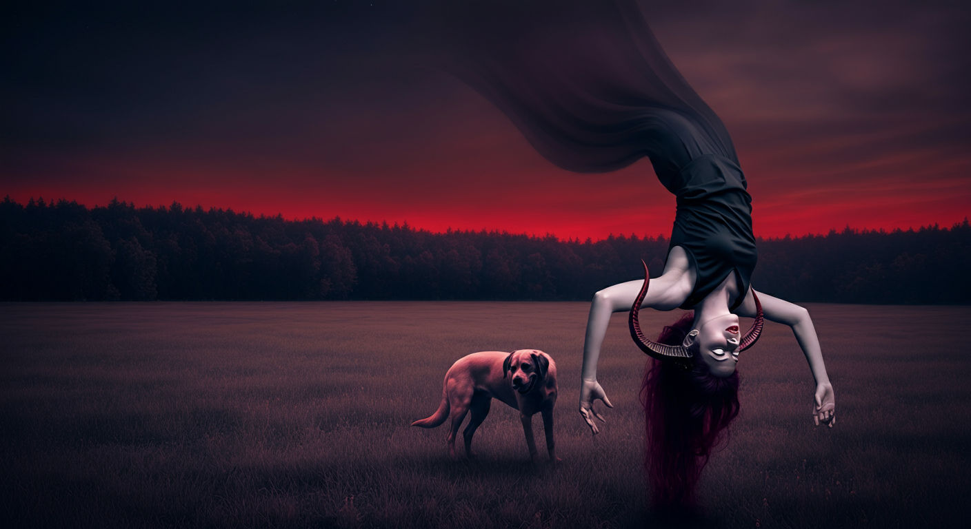 When your dog tries to warn you about the haunted field