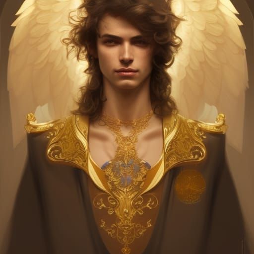 Extravagant Angelic Super Male Models Princes Of Heaven Gold 