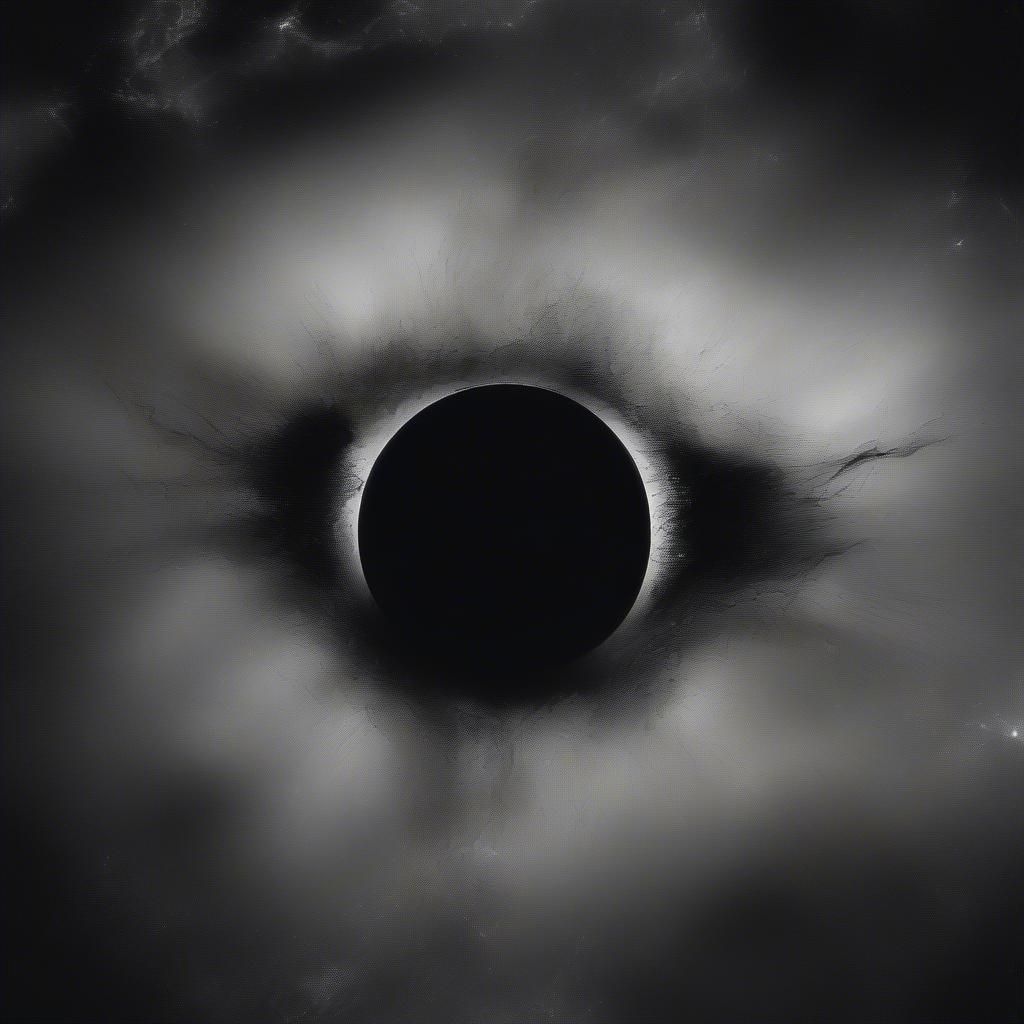 Scary cosmic deity eldritch ominous gargantuan eye art creation of my original character Ultimar the sinister hypothetic...