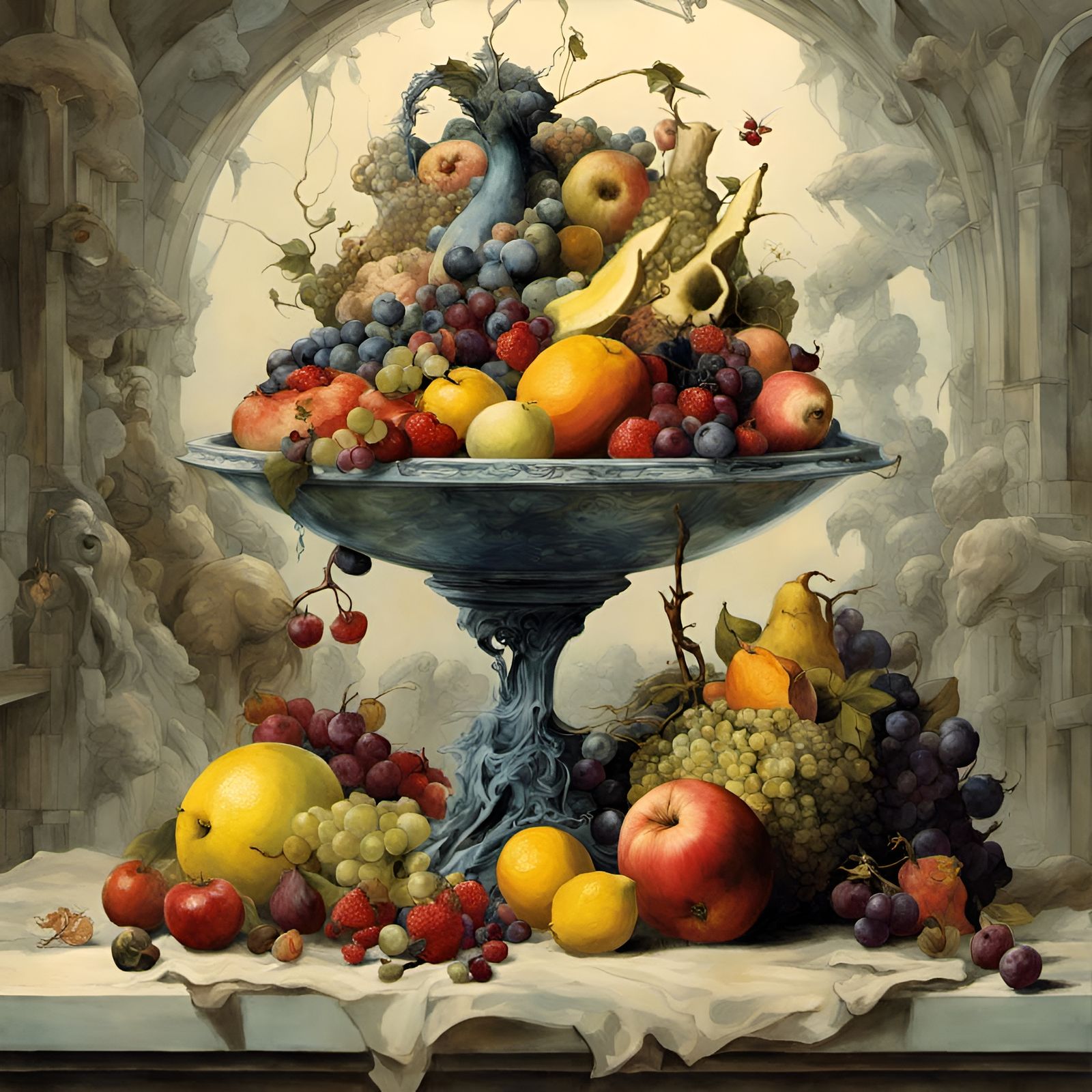 Fruits bowl  by @Lapinator