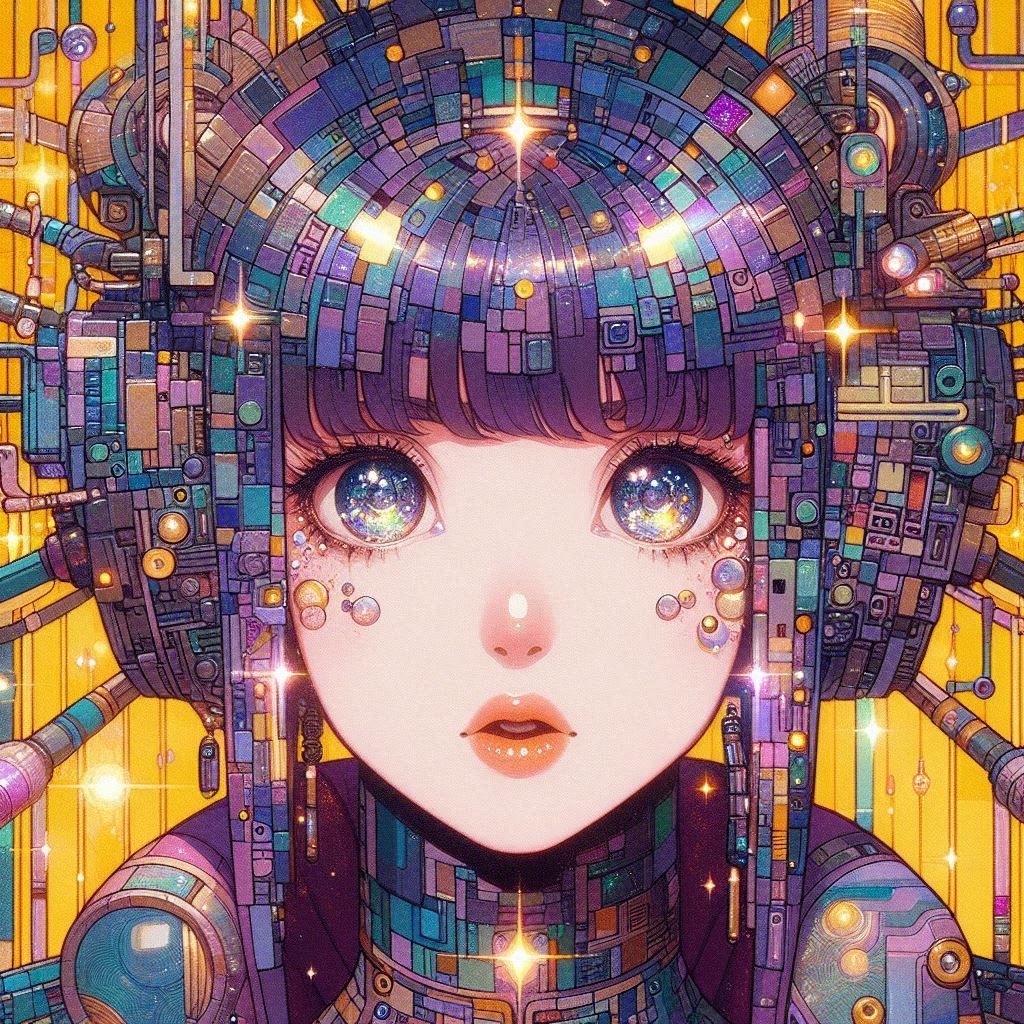 (gustav klimt style:2.5) (80s anime style:1.5) (irish expres...