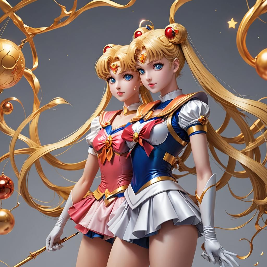 Sailor moon and Sailor Venus 