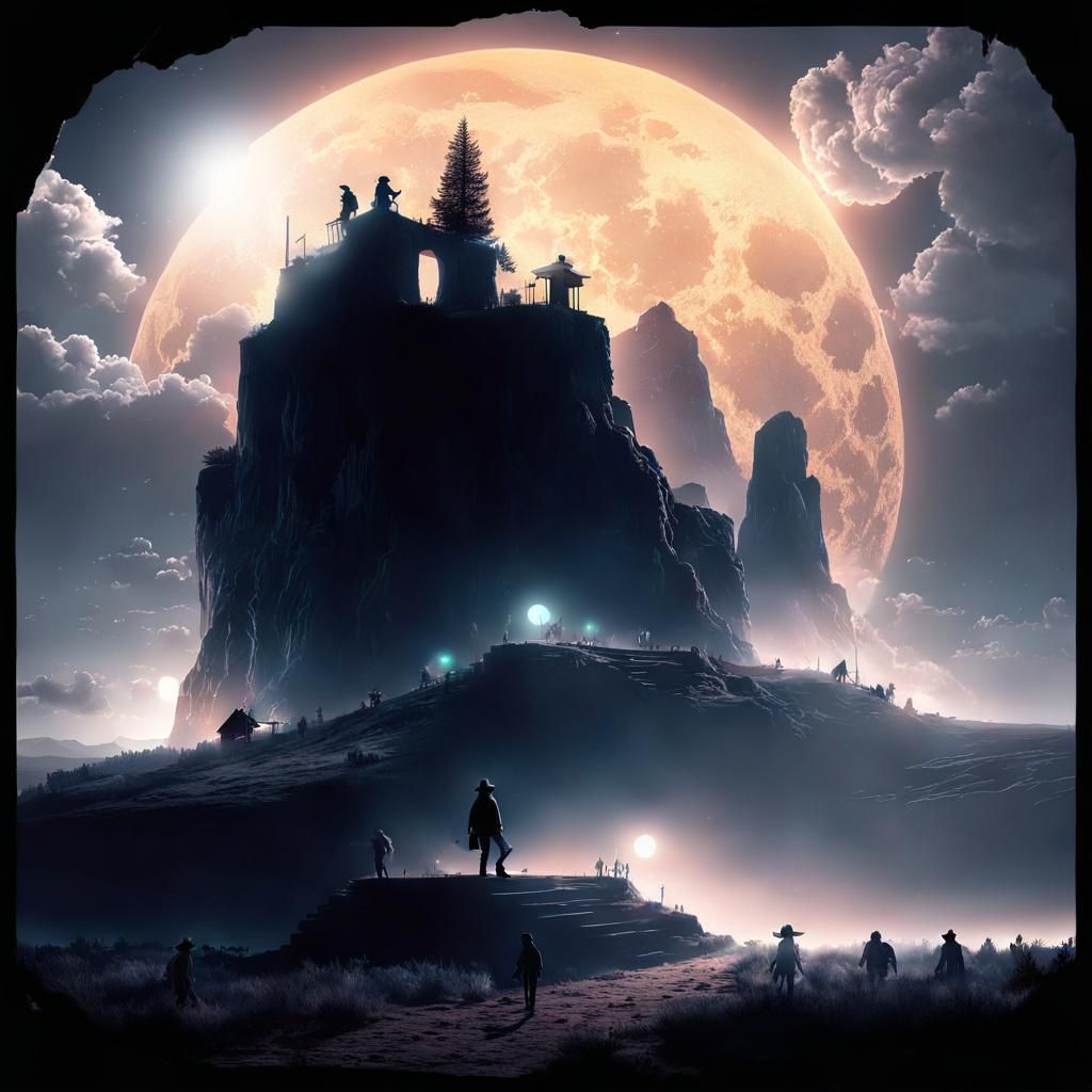 Full Moon - AI Generated Artwork - NightCafe Creator