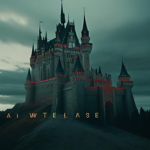 A castle with blood