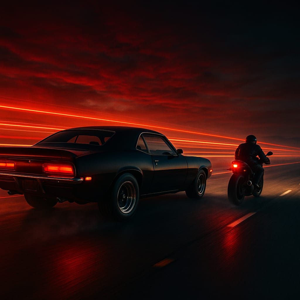 #songs2prompts - No. 11 inspired by AC/DC's "Highway to Hell...