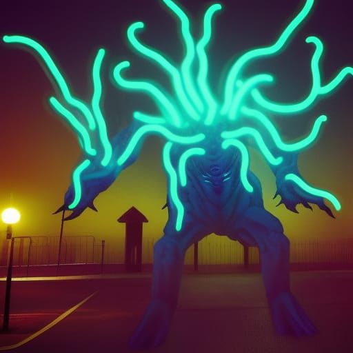 eldritch abomination, ultra-realistic photo, kaiju, eldritch...