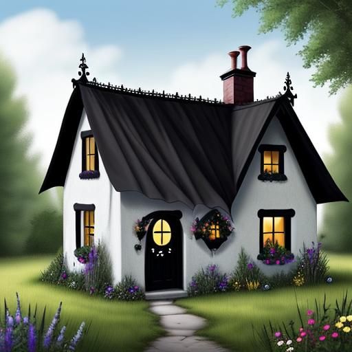 Cute goth cottage