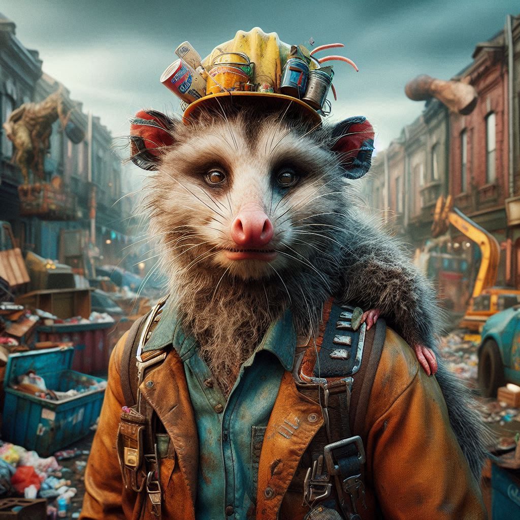 Street construction worker