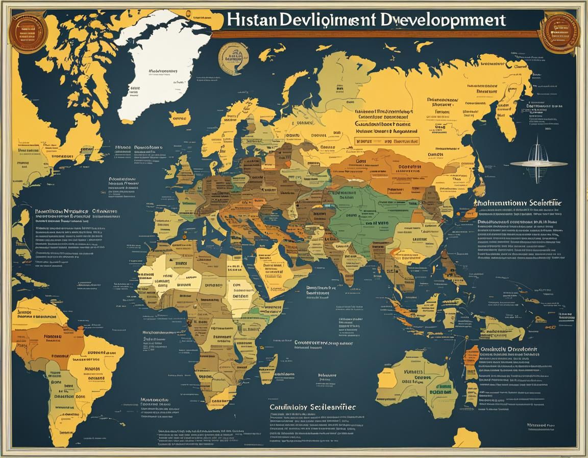 Map of the history of human scientific development, science ...