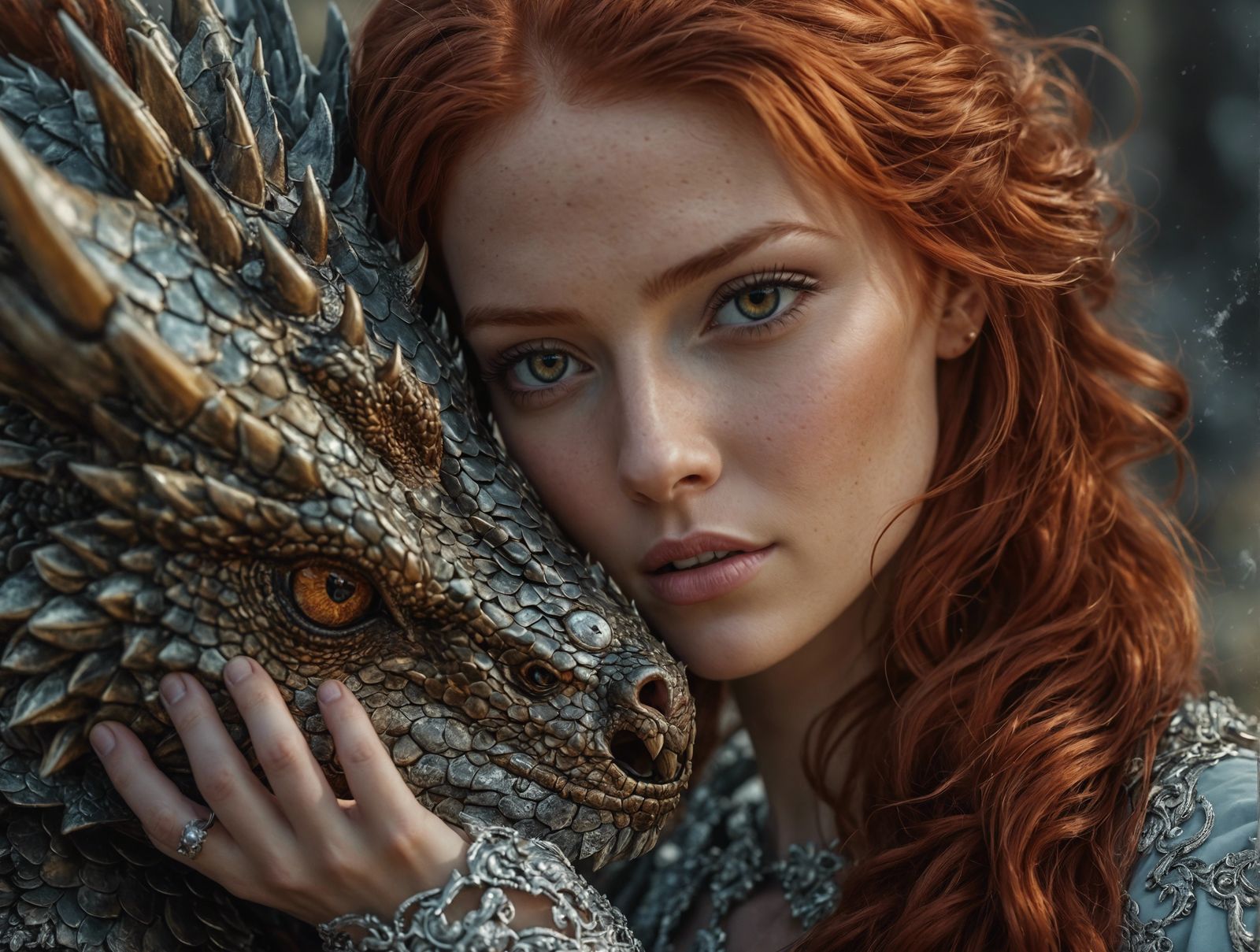 A Maiden With Her Dragon Guardian